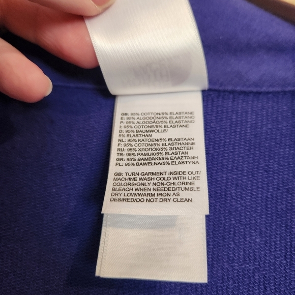 North Face Tadasana‎ Jersey Yoga Faux Wrap Cardigan - Purple Small - Picture 4 of 12